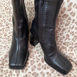 GB Block Heel Black Women's Boots